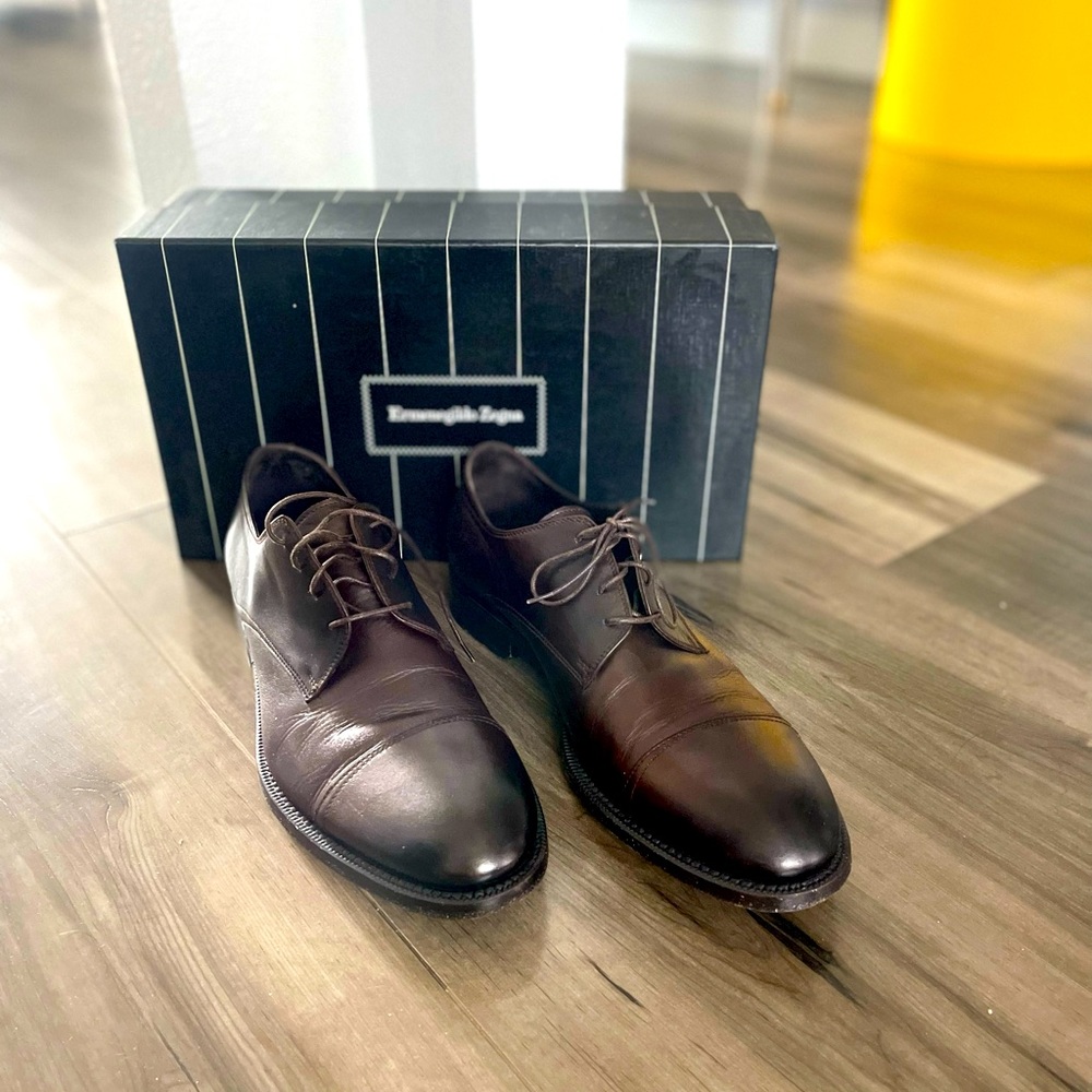 Ermenegildo Zegna 
Derby Captoe shoe Men’s size 10